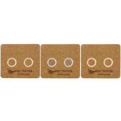 EAR MINTS Cubic Open Circle Earrings Earrings - Zabecca Living