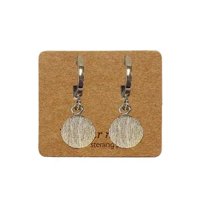 EAR MINTS Flat Disc Huggie Earrings Earrings - Zabecca Living