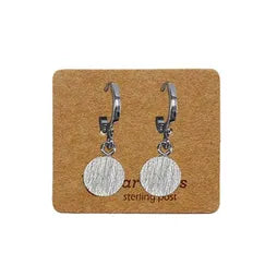 EAR MINTS Flat Disc Huggie Earrings Earrings - Zabecca Living