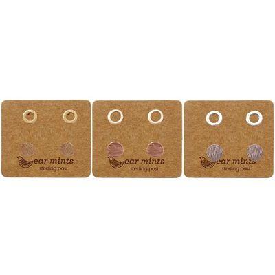 EAR MINTS Flat Mini Circle Set of 2 Earrings Earrings - Zabecca Living