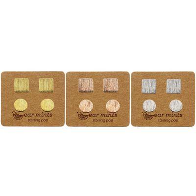 EAR MINTS Square & Circle Set of 2 Earrings - Zabecca Living