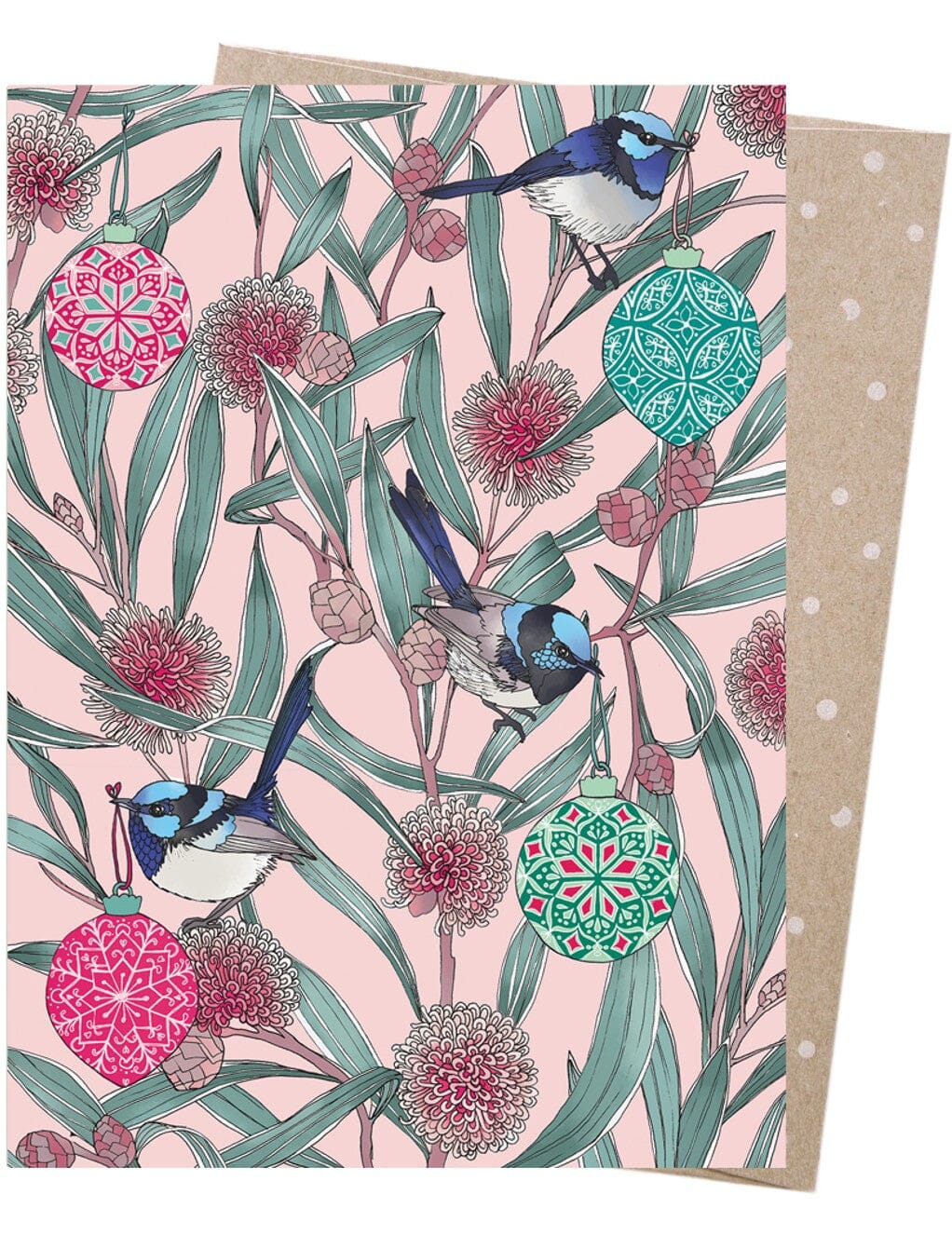 EARTH GREETINGS Christmas Card - Festive Fairies Christmas Card - Zabecca Living