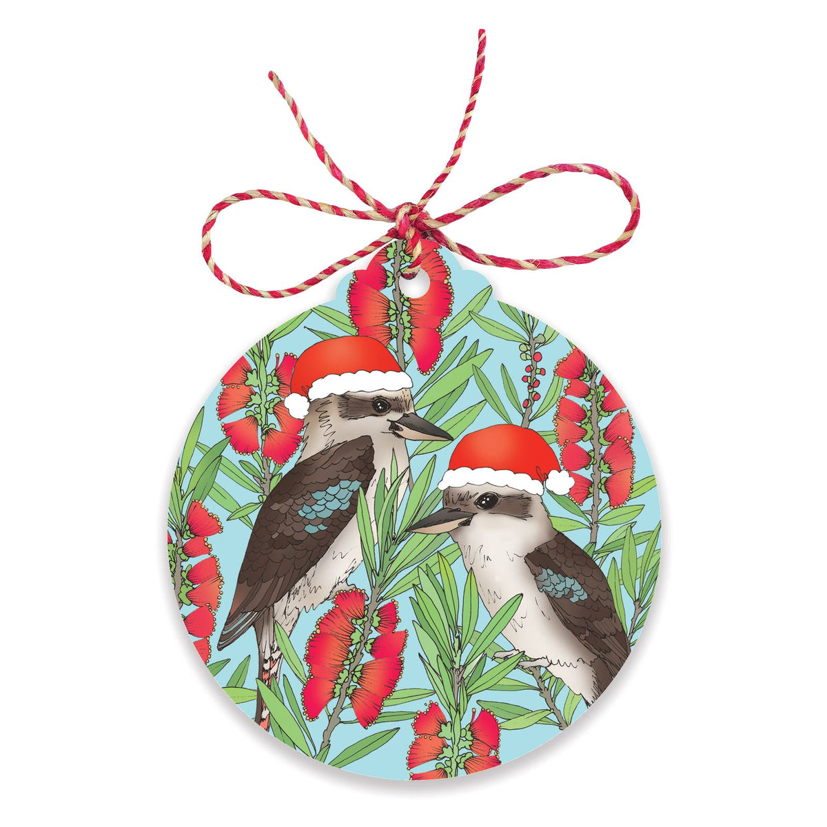 EARTH GREETINGS Gift Tags (Set of 8) - Jolly Kookaburras Gift Tag - Zabecca Living