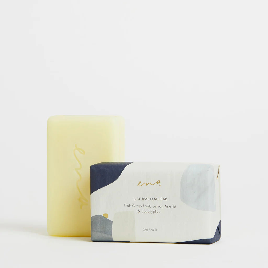 ENA Natural Soap Bar - Pink Grapefruit, Lemon Myrtle & Eucalyptus SOAP - Zabecca Living
