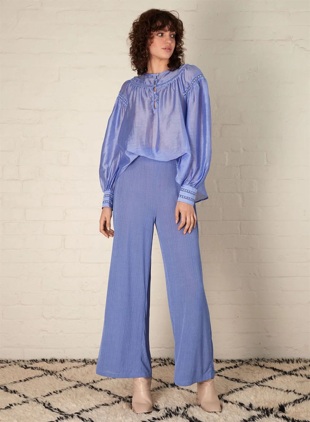 ESMAEE Cannes Blouse - Cornflower Shirts & Blouses - Zabecca Living