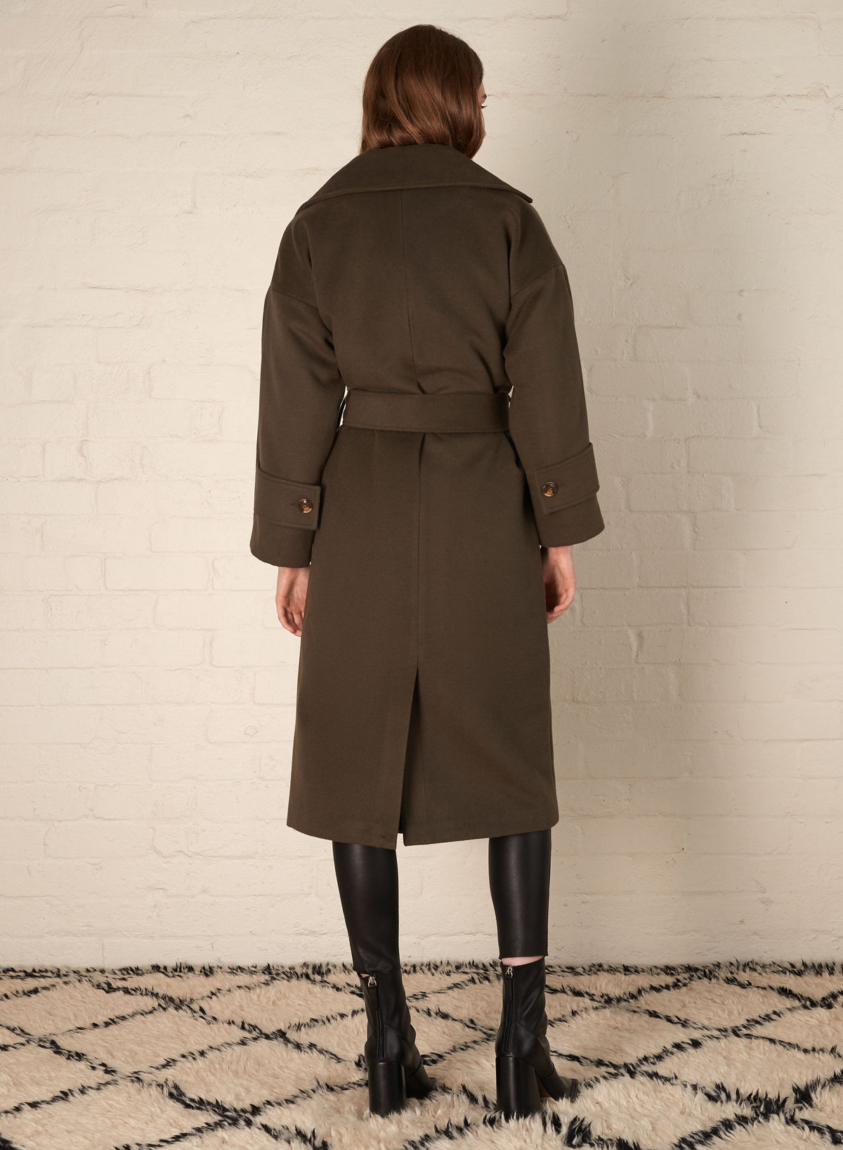 ESMAEE Dover Wrap Coat - Khaki JACKET - Zabecca Living