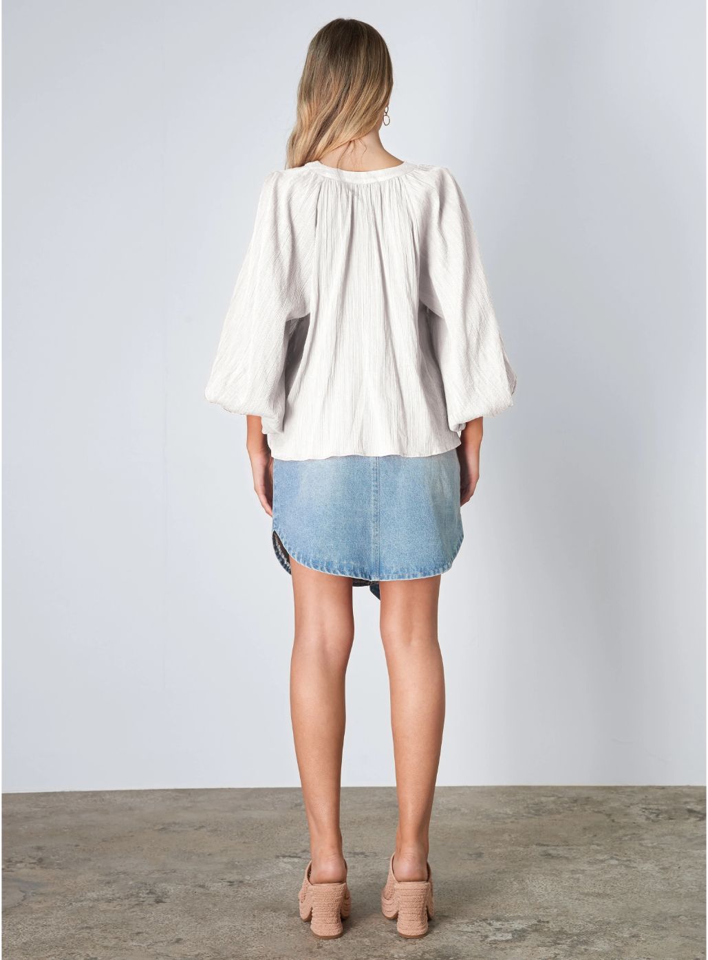 ESMAEE Dune Blouse - Coconut Shirts &amp; Blouses - Zabecca Living