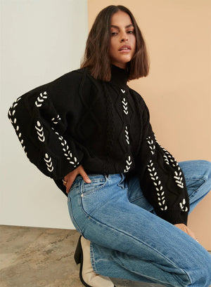 ESMAEE Zowie Jumper - Black Jumpers + Knitwear - Zabecca Living