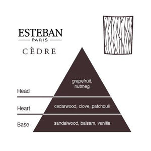 ESTEBAN Perfumed Ceramic Tile in Linen Pouch - Cèdre AIR FRESHENER - Zabecca Living