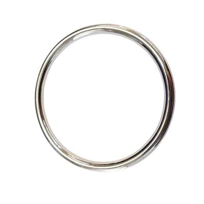 FABIENNE Plain Metal Bangle - Silver BRACELET - Zabecca Living