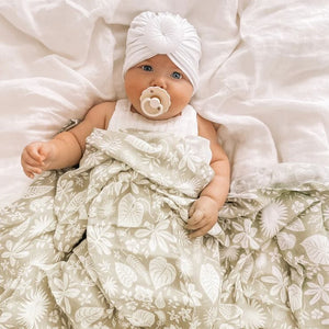 FOX & FALLOW Zanzibar Organic Muslin Wrap Swaddle BABY (0-12 Mths) - Zabecca Living