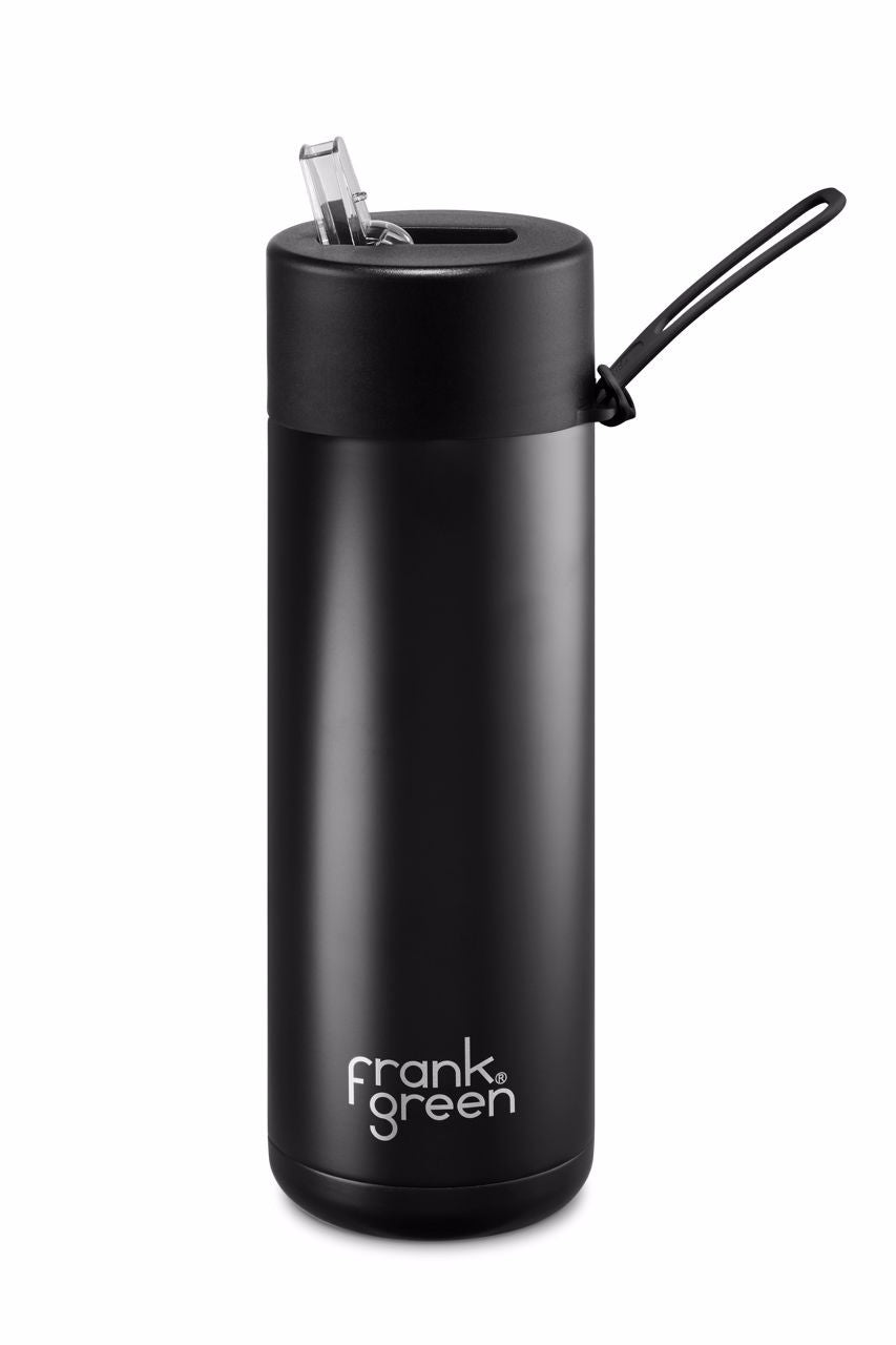 FRANK GREEN 20oz / 595ml Ceramic Reusable Bottle - Midnight DRINKWARE - Zabecca Living