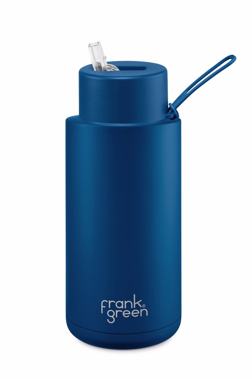 FRANK GREEN 34oz / 1000ml Ceramic Reusable Bottle - Deep Ocean DRINKWARE - Zabecca Living