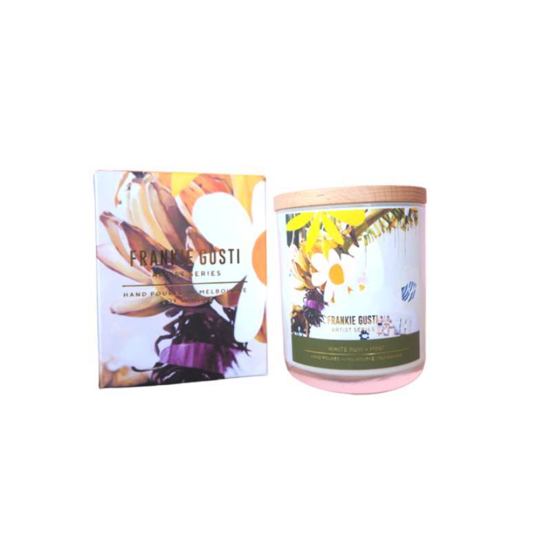 FRANKI GUSTI Artist Series - White Rum and Mint CANDLE - Zabecca Living