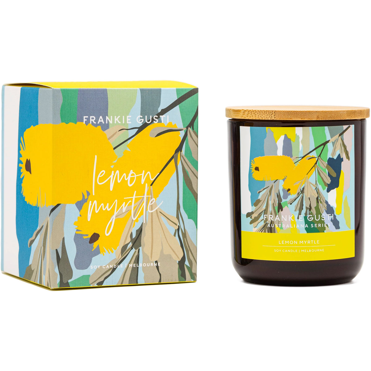 FRANKI GUSTI Australiana Candle - Lemon Myrtle CANDLE - Zabecca Living