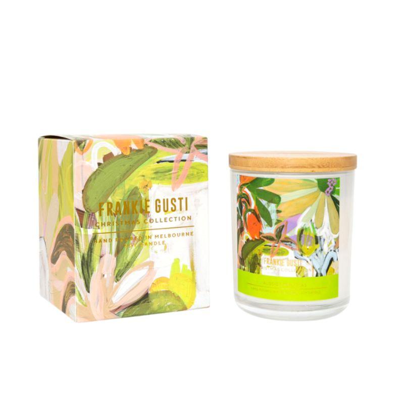 FRANKI GUSTI Christmas Artist Candle - Aussie Christmas CANDLE - Zabecca Living