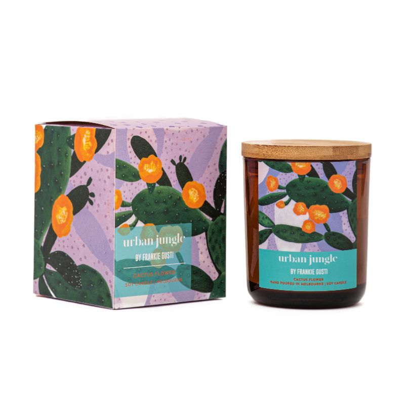 FRANKI GUSTI Urban Jungle Candle - Cactus Flower CANDLE - Zabecca Living