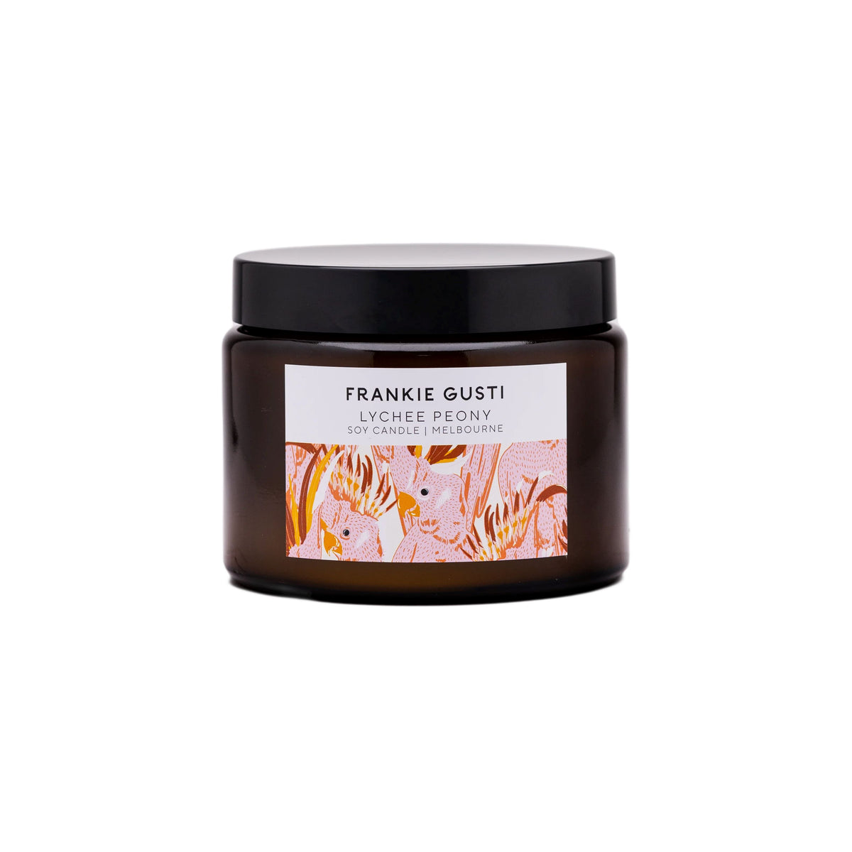 FRANKIE GUSTI Honeys Big Candle - Lychee Peony CANDLE - Zabecca Living