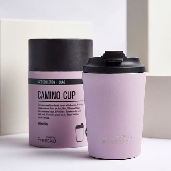FRESSKO Camino Reusable Cup 12oz - Lilac COFFEE, TEA & DRINKS - Zabecca Living