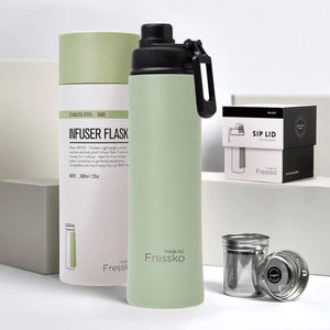 FRESSKO Insulated Stainless Steel Move 660ml + Sip Lid - Sage COFFEE, TEA & DRINKS - Zabecca Living