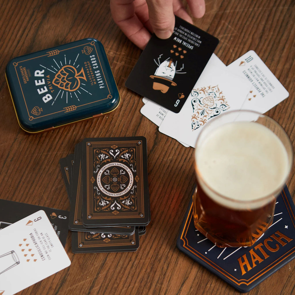 GENTLEMEN'S HARDWARE Beer Waterproof Playing Cards GAME - Zabecca Living