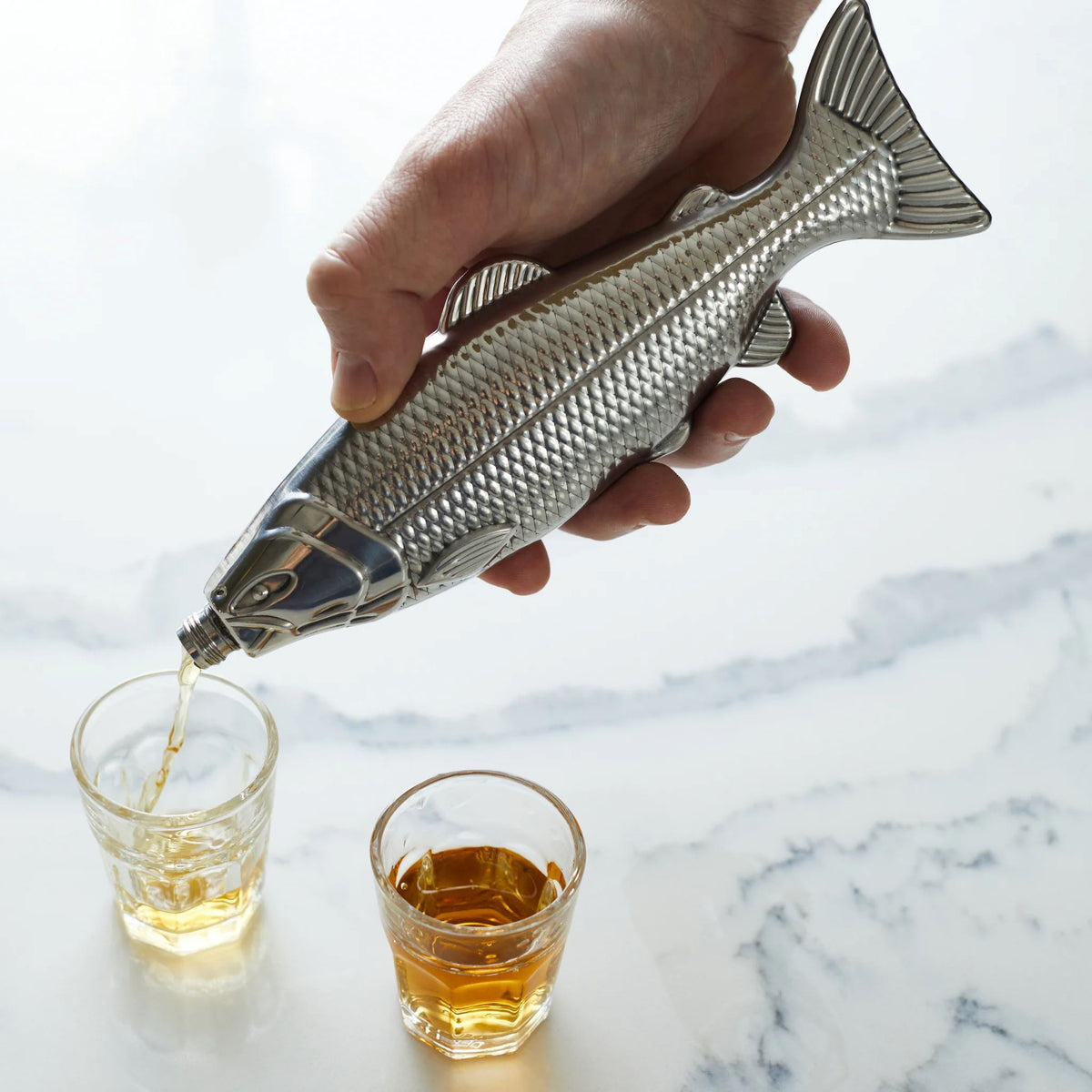 GENTLEMEN'S HARDWARE Fish Hip Flask DRINKWARE - Zabecca Living
