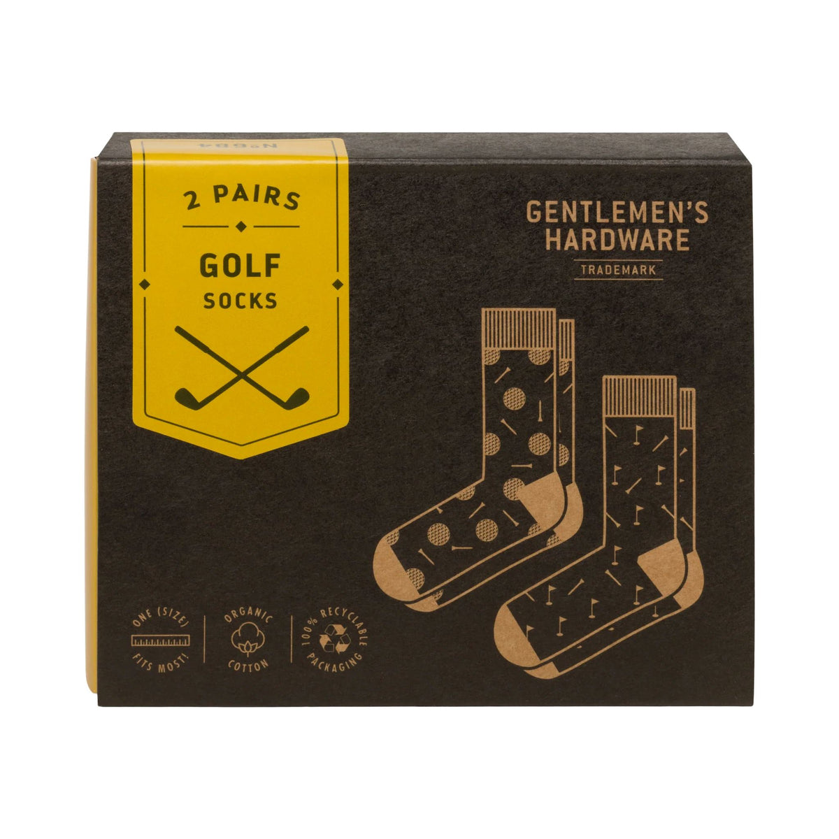 GENTLEMEN'S HARDWARE Golf Socks - Set of 2 MENS SOCKS - Zabecca Living