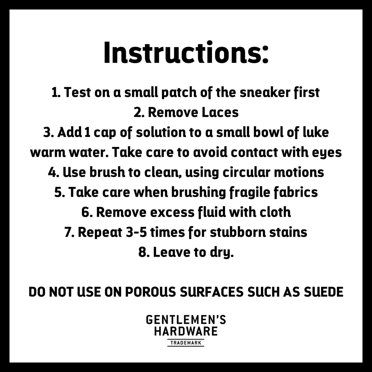 GENTLEMEN'S HARDWARE Travel Size Sneaker Cleaning Kit Mens Grooming - Zabecca Living