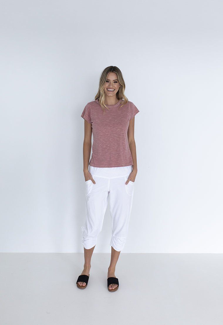 HUMIDITY LIFESTYLE Castaway Pants - White WOMENS PANTS - Zabecca Living