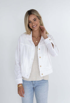 White linen jacket clearance australia