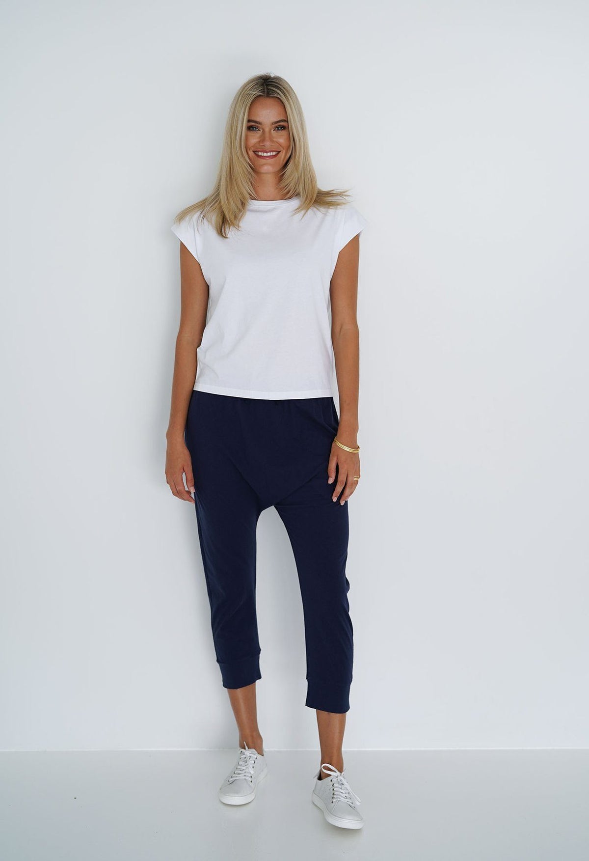 HUMIDITY LIFESTYLE Kick Back Pants - Navy PANTS - Zabecca Living