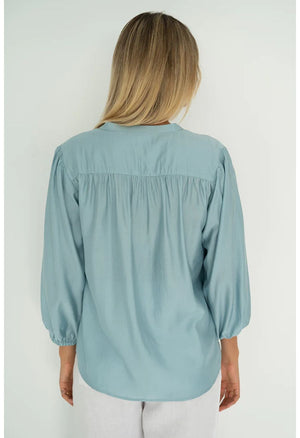 HUMIDITY LIFESTYLE Mystic Blouse - Seafoam Shirts & Blouses - Zabecca Living