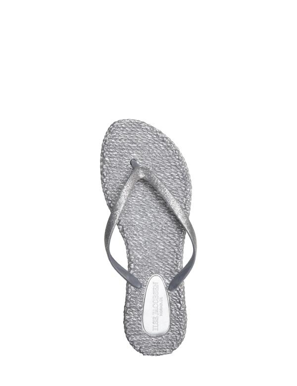 ILSE JACOBSEN Ladies Thongs - Silver SANDAL - Zabecca Living