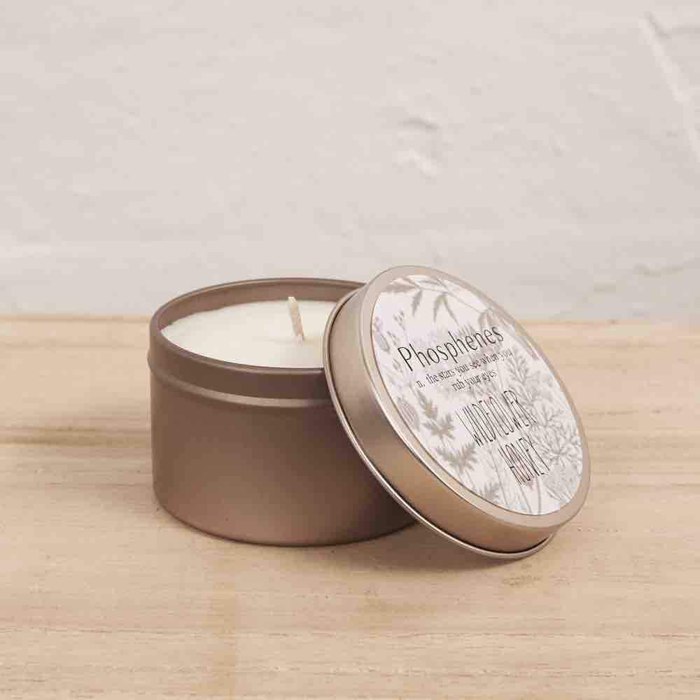 INARTISAN Hand Poured Soy Candle Brass Travel Tin - Wildflower & Honey CANDLE - Zabecca Living