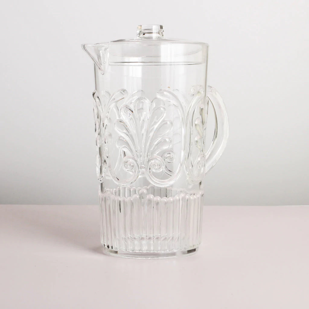 INDIGO LOVE Flemington Acrylic Jug - Clear DRINKWARE - Zabecca Living