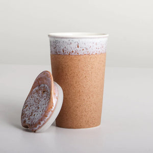 INDIGO LOVE It's a Keeper Tall Ceramic Cup - Raw Earth DRINKWARE - Zabecca Living
