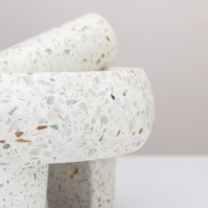 INDIGO LOVE Terrazzo Morta And Pestle mortar and pestle - Zabecca Living