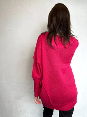 INZAGI Tokyo Knit - Fuchsia Jumpers + Knitwear - Zabecca Living