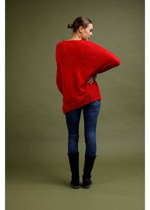 INZAGI Tokyo Knit - Red Jumpers + Knitwear - Zabecca Living