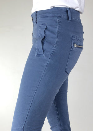 ITALIAN STAR Button Jeans - Airforce JEANS - Zabecca Living