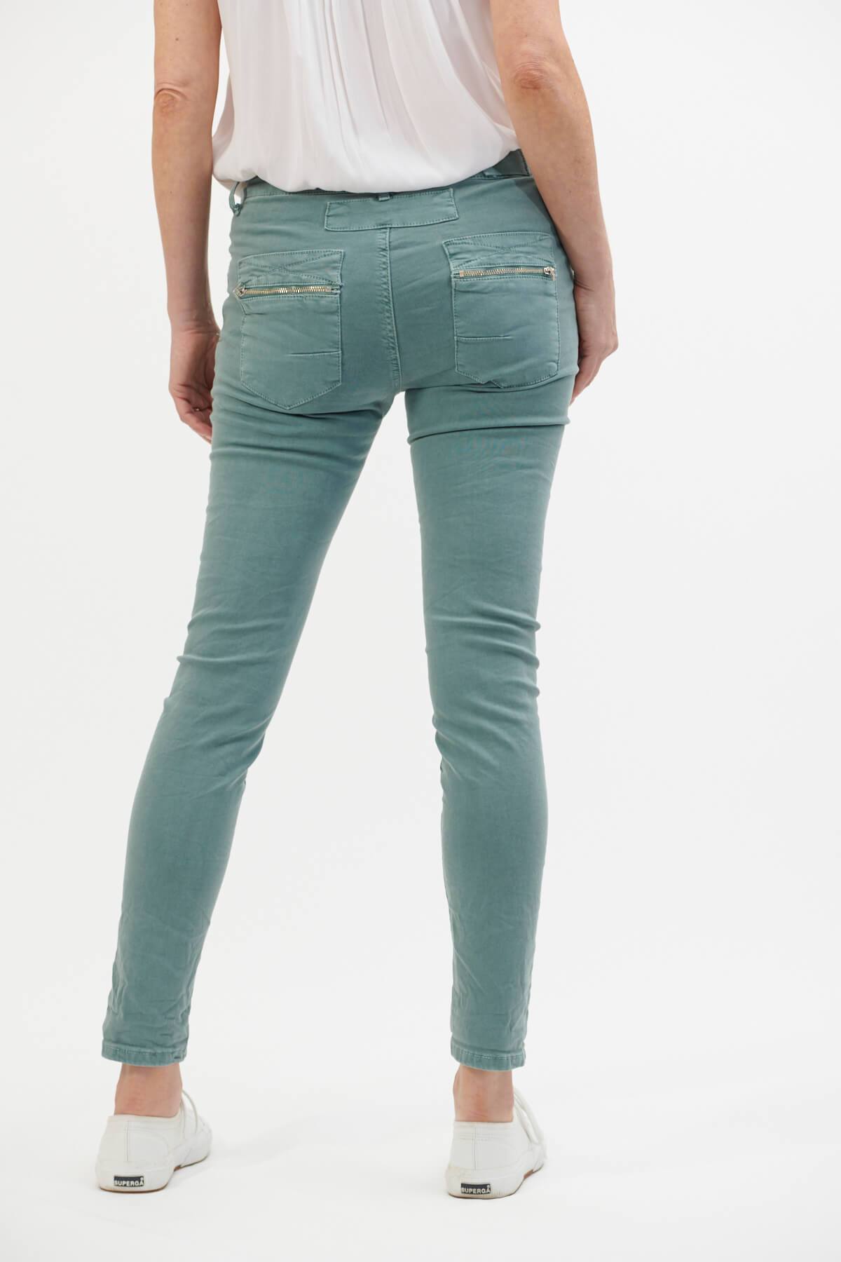 ITALIAN STAR Button Jeans - Aqua JEANS - Zabecca Living