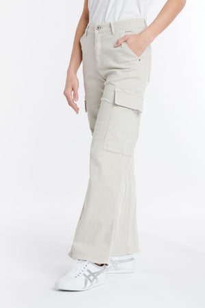 ITALIAN STAR Cargo Pant - Beige PANTS - Zabecca Living