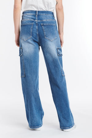 ITALIAN STAR Cargo Pant - Denim PANTS - Zabecca Living