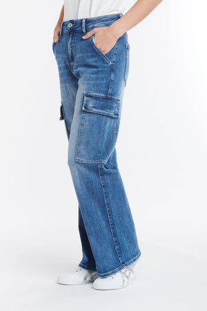 ITALIAN STAR Cargo Pant - Denim PANTS - Zabecca Living