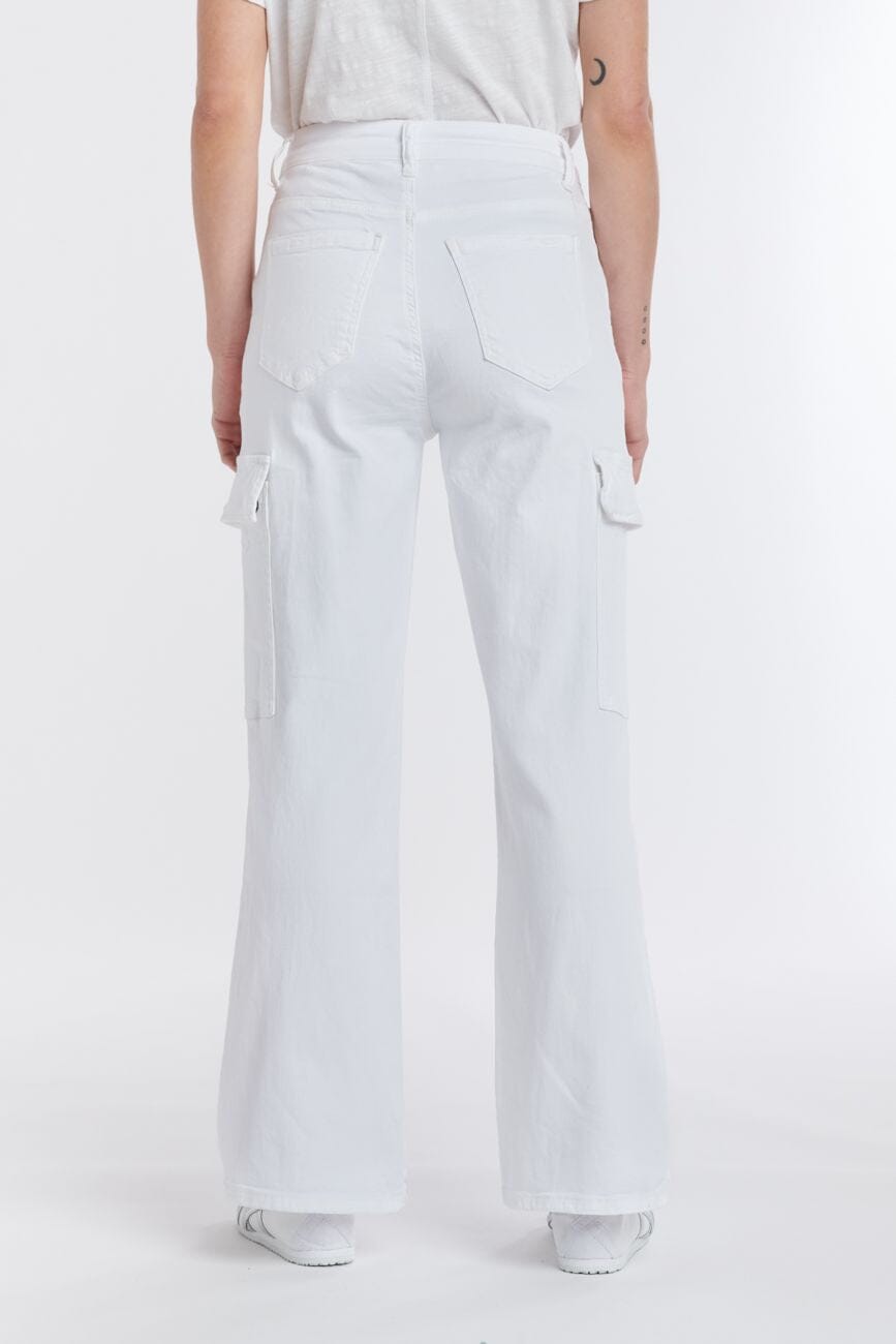 ITALIAN STAR Cargo Pant - White PANTS - Zabecca Living