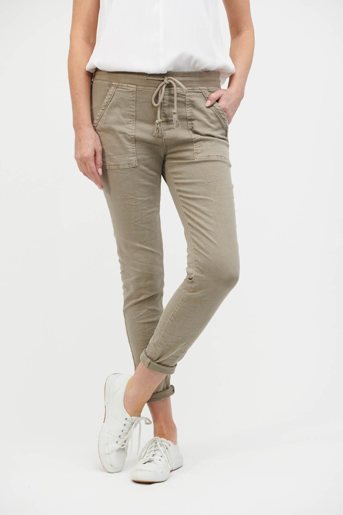 ITALIAN STAR Classic Drill Jogger - Elk PANTS - Zabecca Living