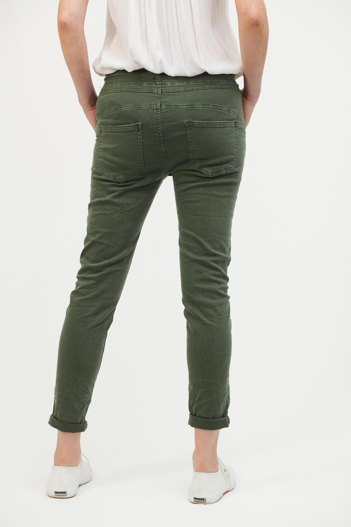 ITALIAN STAR Classic Drill Jogger - Olive PANTS - Zabecca Living