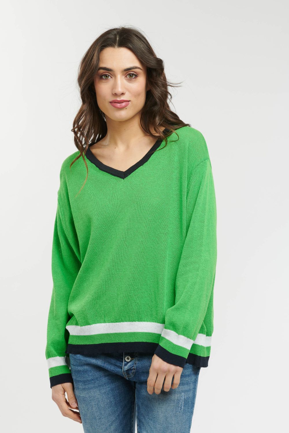 ITALIAN STAR College Knit - Green Jumpers + Knitwear - Zabecca Living