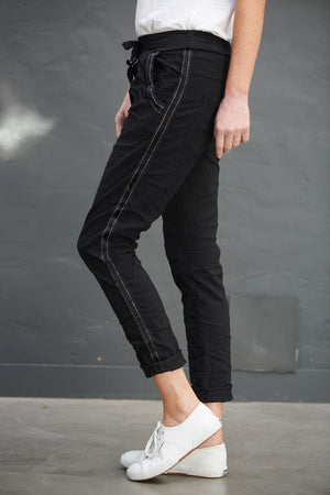 ITALIAN STAR Easywear Pant - Black PANTS - Zabecca Living