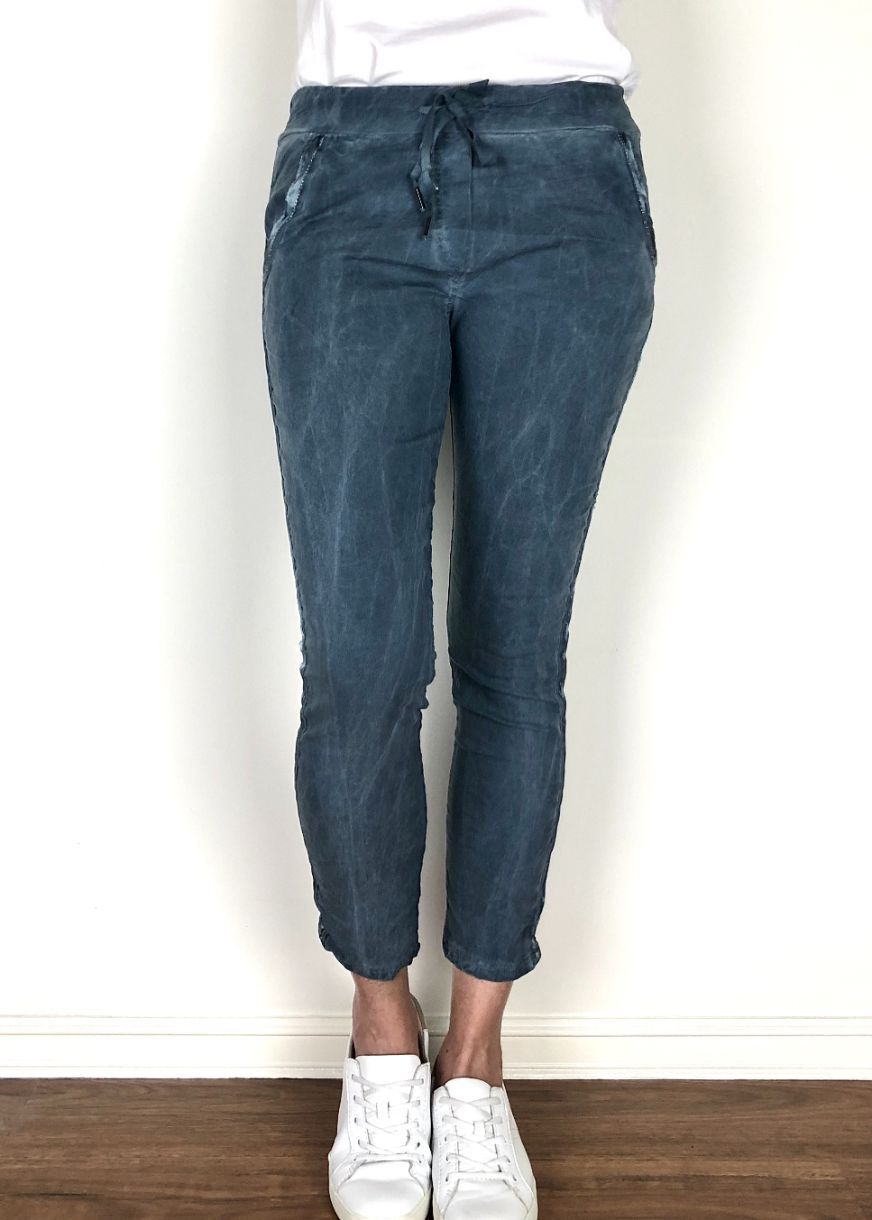 ITALIAN STAR Easywear Pant - Jean Blue Jeans - Zabecca Living